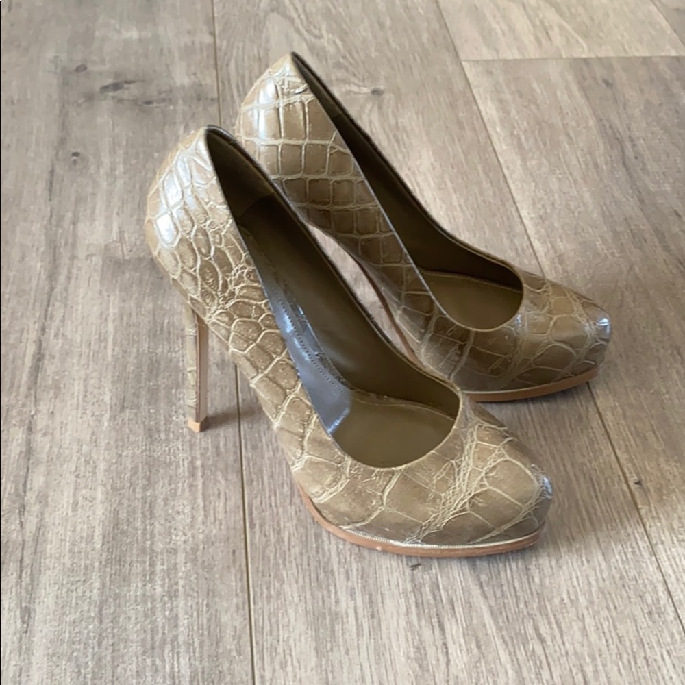 Stone colored aldo high heels
